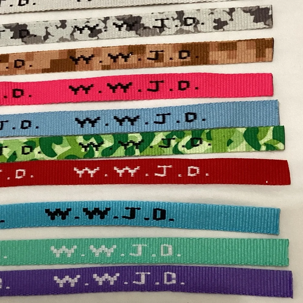 Colorful WWJD Kids Bracelets Set